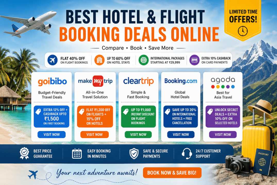 Best Hotel & Flight Booking Deals Online (2026 Guide)